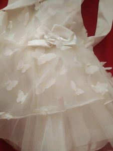 White Frill Lave Frock