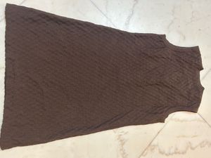 Brown Sleeveless Dress