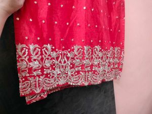 Red Pakistani Top Dupp