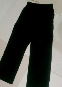 Casual Black Cargo Pants