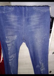 Blue Colour Jegging For Girls And Women