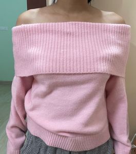 Savana Pink Off-Shoulder Knit Top🌸