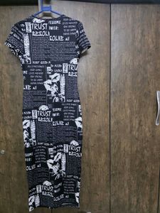 Trendy Graphic Print Maxi Dress
