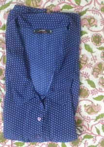 A Polka dot jumpsuit
