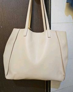 Zara Cream Tote Bag.