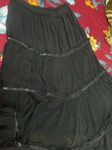 Tiered Black Skirt
