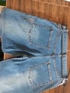 Embroidered Denim Jeans
