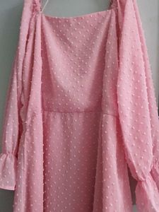 Pink Polka Dot Dress