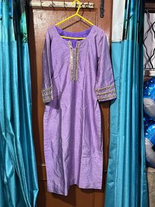 Beautiful Lavender Kurti Set