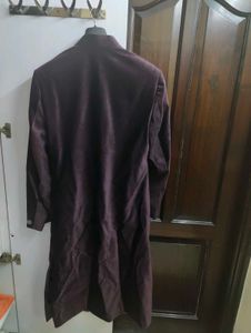 Suede Sherwani