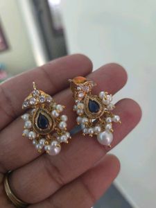 Pearl & Gemstone Drop Earrings