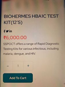 Glycohemoglobin HbA1c Test Kit