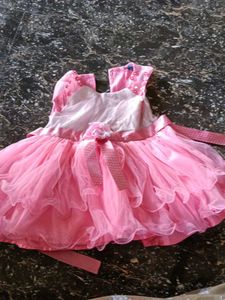Pink Tulle Flower Girl Dress