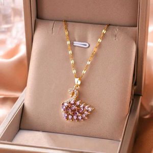 Swan Pendant Necklace