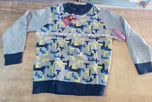 Stylish Kids' Patterned Sweater