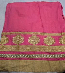 Pink &amp; Gold Ethnic Dress