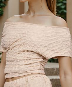 Textured Beige Top