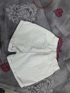 White Denim Shorts
