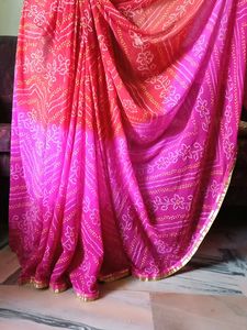 Georgette Jaipuri Saree