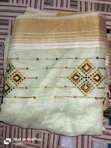 Elegant Embroidered Saree