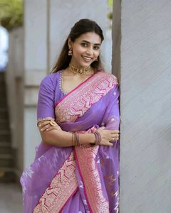 New women banarasi soft silk saree
