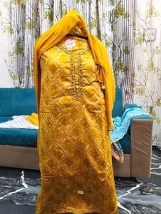 A Yellow Salwar Kameez Comfort For Daily Wear