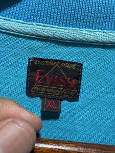 Evisu Far East Embroidered Front Logo Polo TShirt