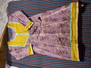 Beautiful Lavender Sharara Suit With Dupatta