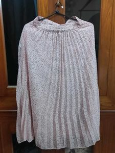Pink Coloured Midi Skirt For Women