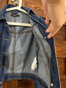 DENIM OVERCOAT WOMEN REDTAG