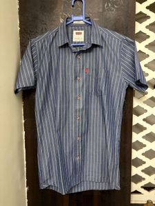 Levis Half Sleeve Striped Shirt