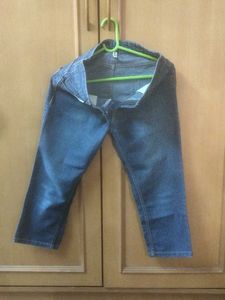 Denim Mid Calf Length Pant