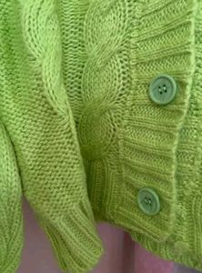 Green Knit Cardigan
