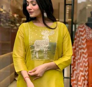 Women&#39;s Chanderi Cotton Suit
