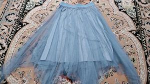 Blue Tulle Skirt