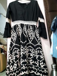 Black V-Neck Dress