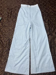 Custom made pure cotton light blue pants
