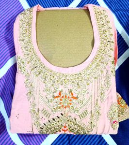 Embroidered Readymade Kurta Set