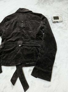 Velvet Belted Jacket