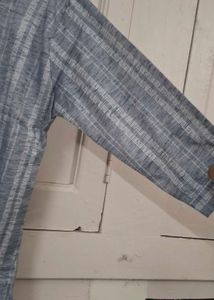 Striped Grey Kurta
