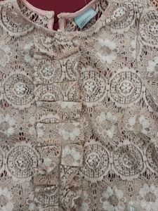 Lace Top with Ruffles