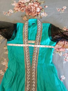 Unused Anarkali Long Silk Gown With Ful