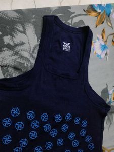 Navy Compass Print Tank