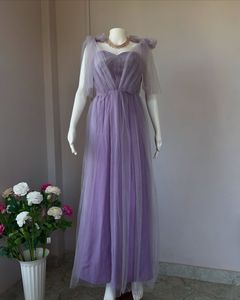 Lavender Mesh Gown
