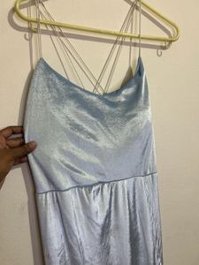 Elegant Blue Maxi Dress