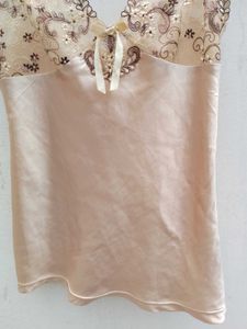 Satin Maxi Top.