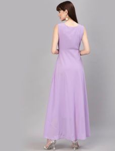 Elegant Lavender Maxi Dress (Small Size)