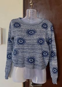Patterned Knit Sweater