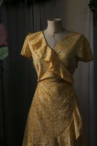 Urbanic Floral Yellow Dress