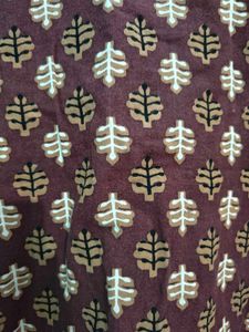 Brown Printed Kurti